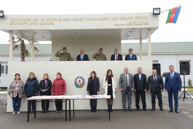 Nəsimi Rayon İcra Hakimiyyəti tərəfindən cəbhə bölgəsində 9 noyabr- Bayraq günü qeyd edildi
