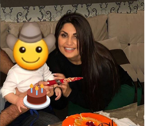 Şəbnəm Tovuzlu oğlu və həyat yoldaşı ilə birlikdə: "Balam atası ilə tort da kəsdi" - FOTOLAR