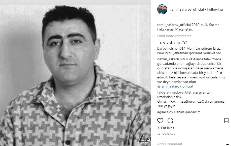Ramil Səfərovun həbsxana FOTOLARI YAYILDI