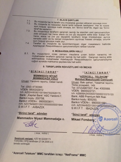 “Azercell“in Fırıldağı: Vətəndaşa 2100 manat “atdı”