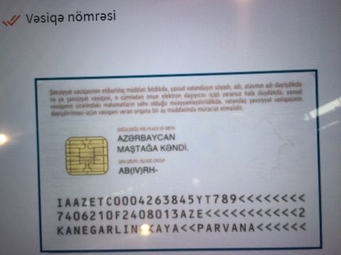 Yeni şəxsiyyət vəsiqəsi təqdim olundu (FOTO)