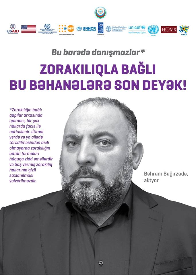 Məşhurlar kampaniyaya qoşuldu: “Kişidir, ona hər şey olar” – FOTOLAR