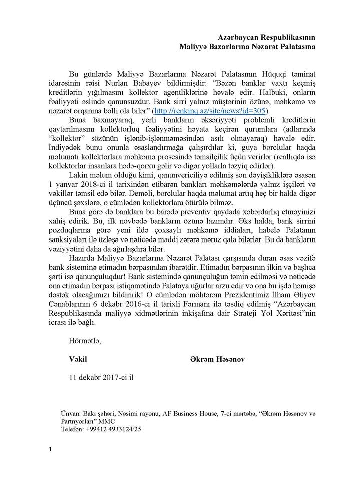 Krediti olanlara şad xəbər: Bankı məhkəmyə verin, təzminat alın