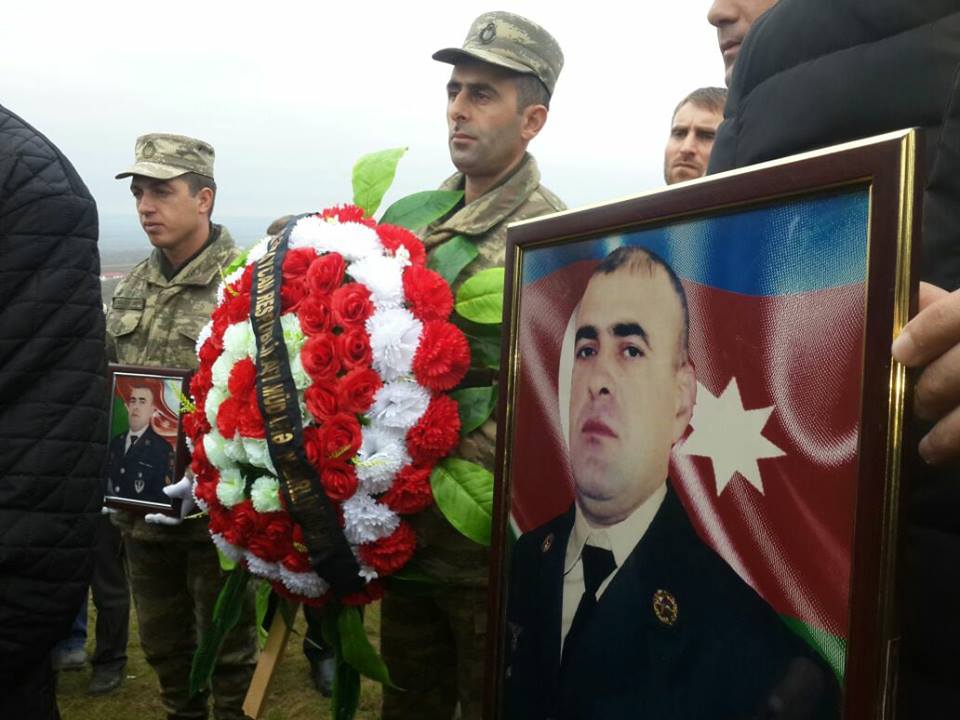 Şəhid hərbiçimiz dəfn olundu - FOTOLAR