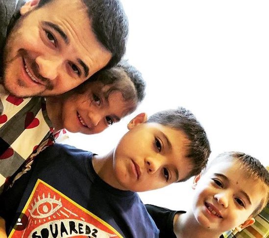 Emin Ağalarov əkizləri və Əminə ilə maraqlı gün keçirdi - FOTO