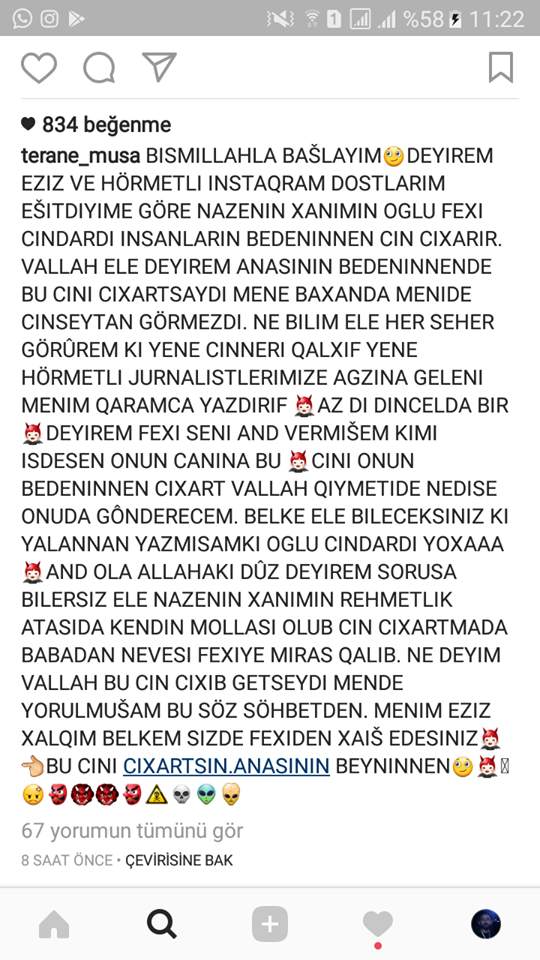 Müğənni Nazəninin falçılıq edib cin çıxaran oğlu - İDDİA
