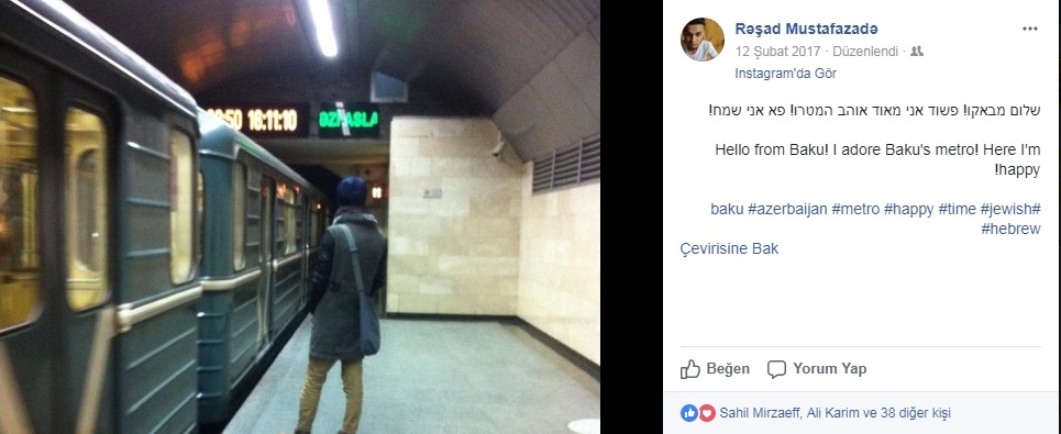 Metroda özünü öldürən gənc: "Metro mənim sevgimdir, ən böyük sevgim" - FOTOLAR