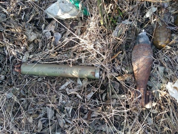 Ağstafada mərmi və qumbaralar tapılıb – FOTO