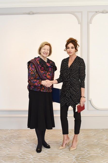 Mehriban Əliyeva Britaniya baş nazirinin ticarət elçisi ilə görüşdü - FOTO