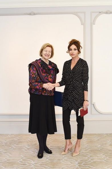 Mehriban Əliyeva Britaniya baş nazirinin ticarət elçisi ilə görüşüb – FOTO