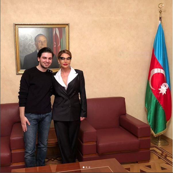 Aygün Mədət Quliyevin oğlu ilə bir araya gəldi – FOTO