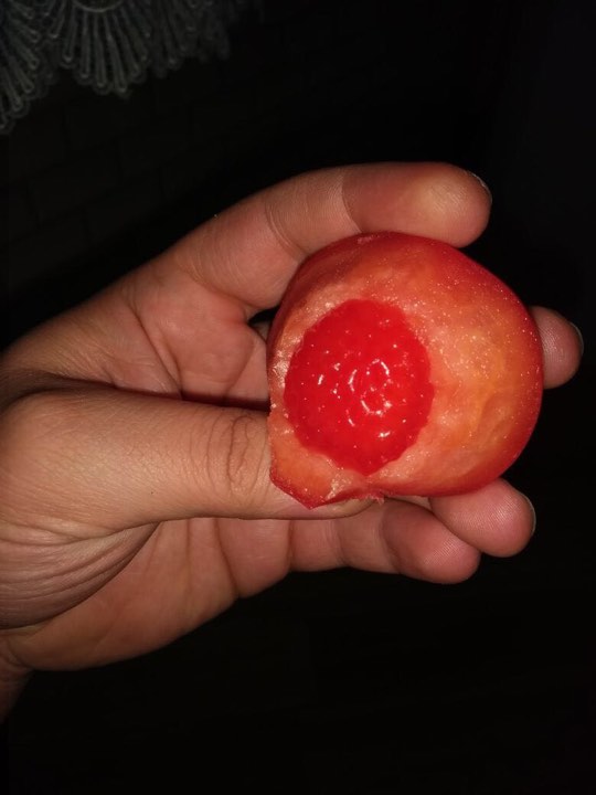 Bakıda marketdən aldığı pomidorun içindən görün nə çıxdı - FOTOLAR