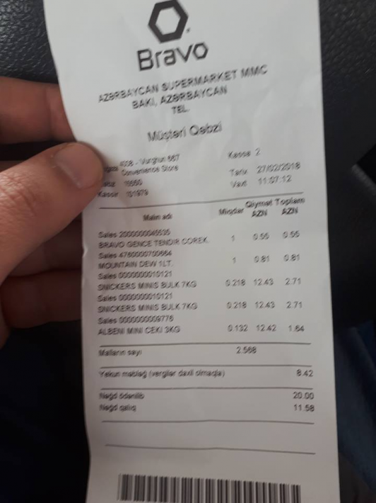“Bravo” müştəriləri belə ALDADIR: Eyni mala görə iki dəfə ödəniş - FOTOFAKT