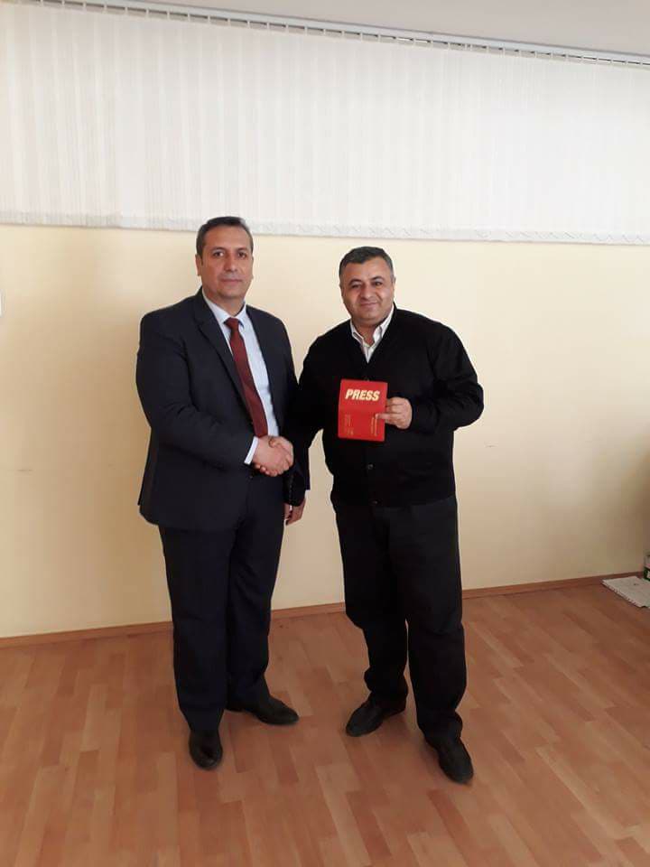 Anar Yusifoğlu Beynəlxalq Jurnalistlər Federasiyasının üzvü oldu
