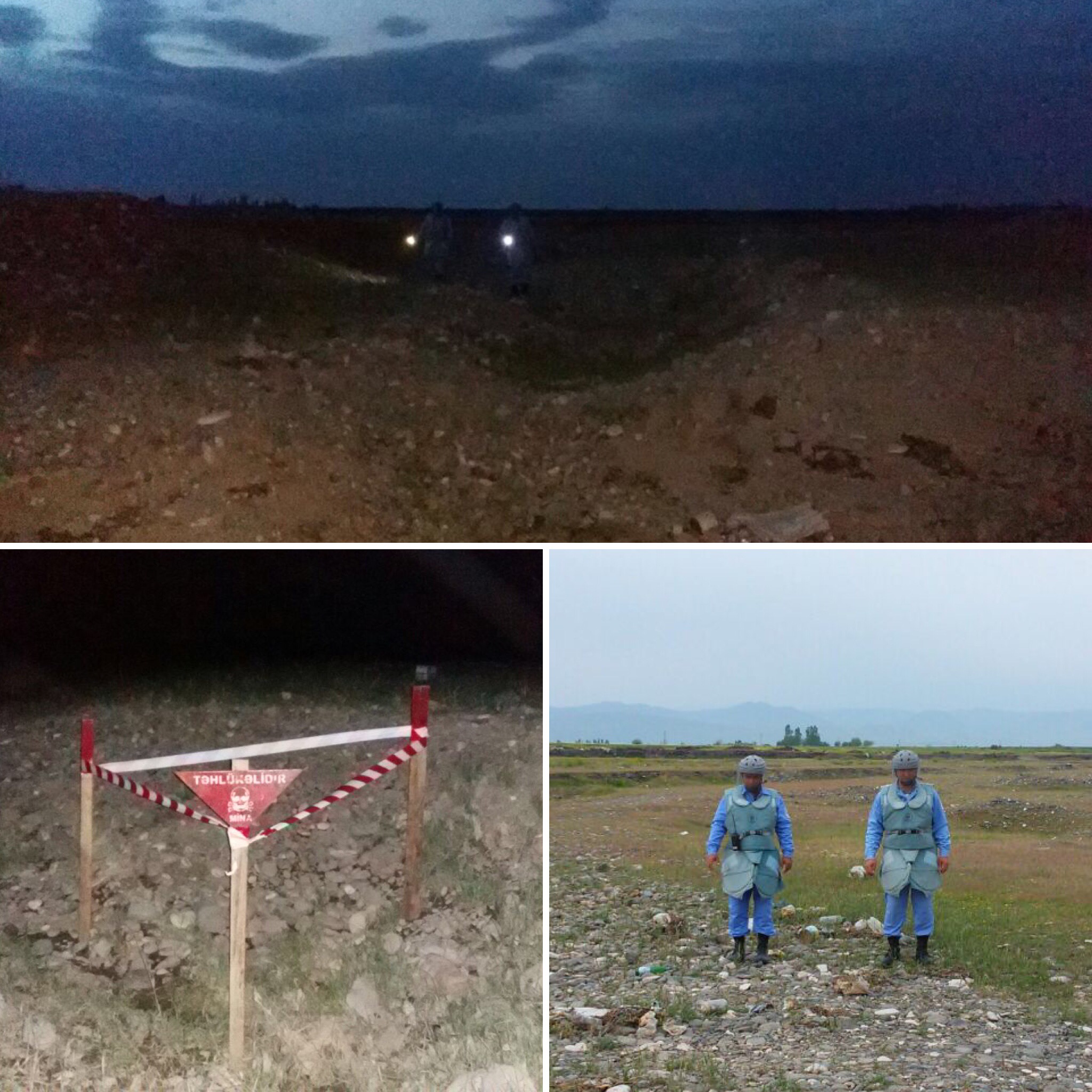 Ağcabədidə piyada əleyhinə mina və iki raket tapıldı - FOTOLAR