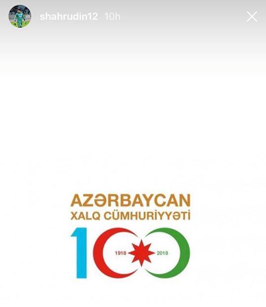 Futbolçulardan 100 illik yubileyə həsr edilən paylaşımlar - FOTO