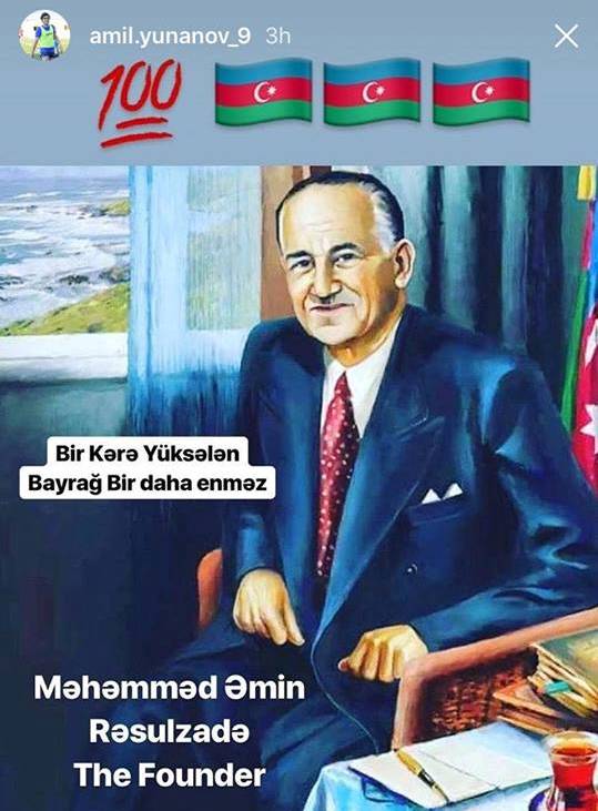 Futbolçulardan 100 illik yubileyə həsr edilən paylaşımlar - FOTO