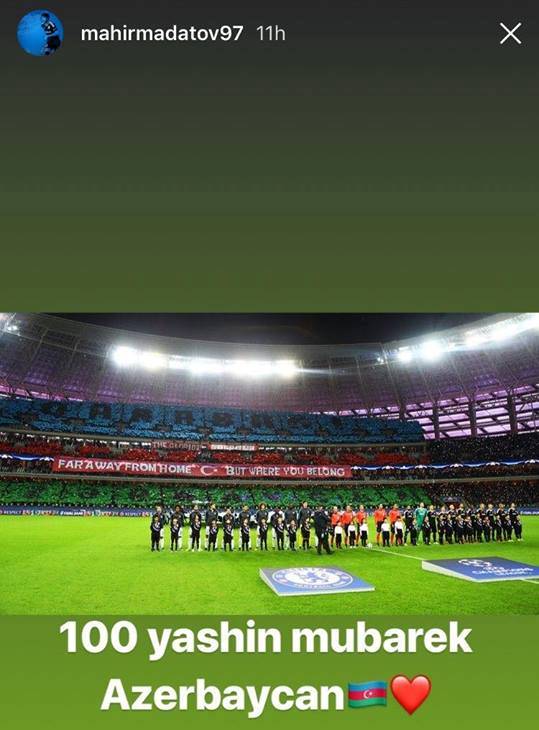 Futbolçulardan 100 illik yubileyə həsr edilən paylaşımlar - FOTO