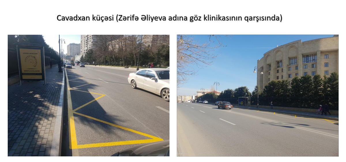 Bakıda bu avtobus dayancaqlarının yeri dəyişdirildi - FOTO