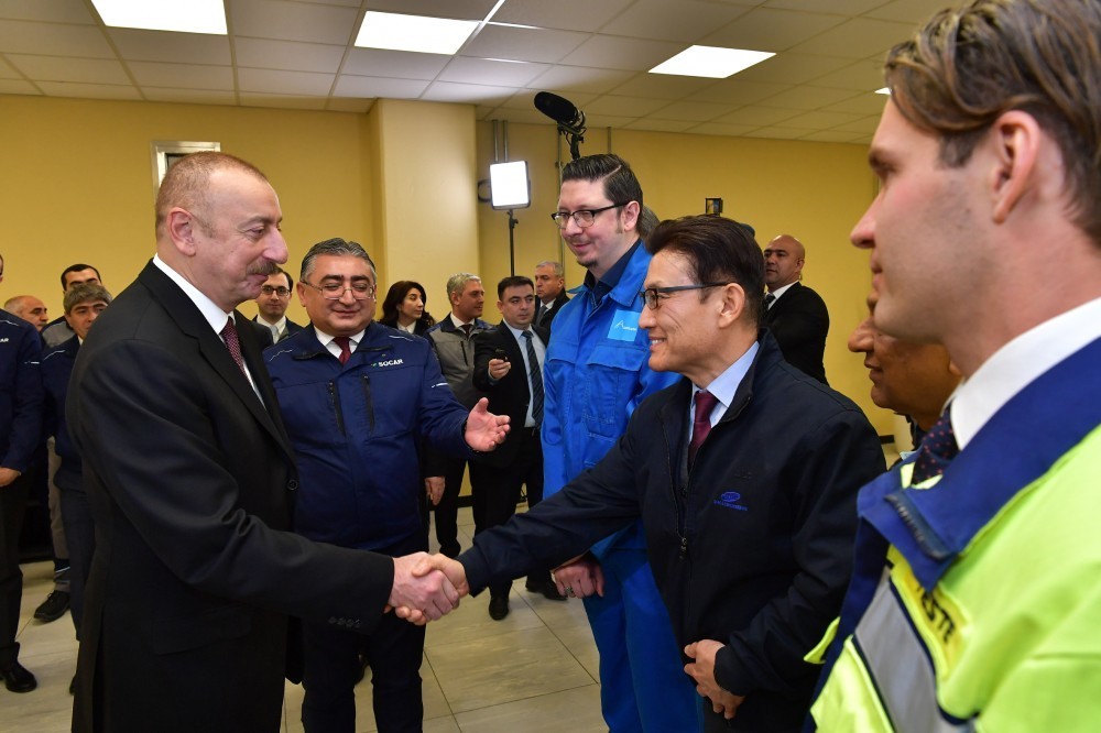 İlham Əliyev Sumqayıtda zavodunun açılışında iştirak edib - FOTOLAR