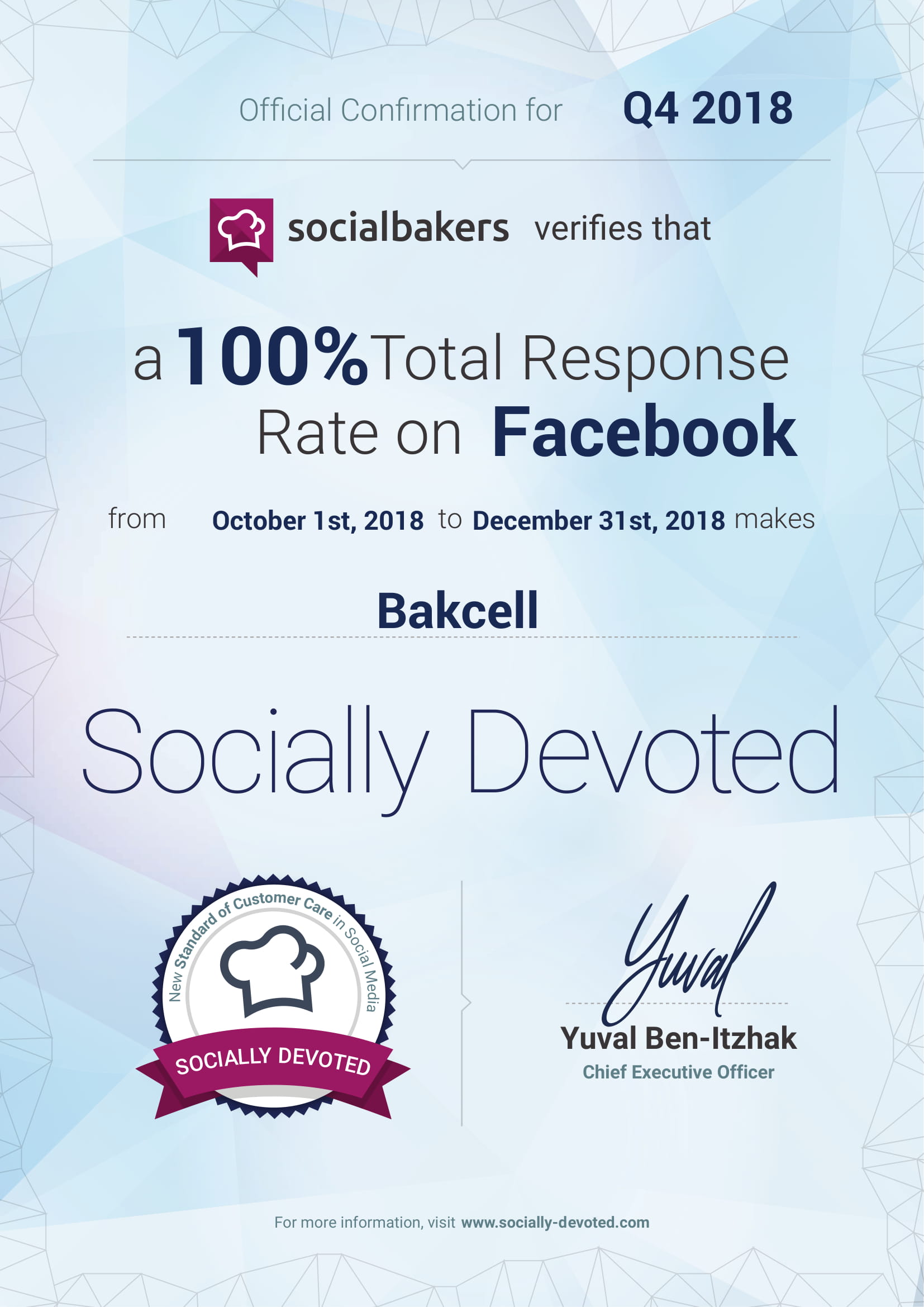 Bakcell sosial şəbəkələrdə abunəçi sorğularını 100% cavablandırıb