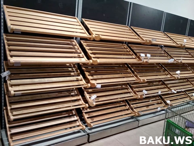 Bakı sakinləri təşvişdə - marketlərdə çörək qıtlığı yarandı - FOTOLAR