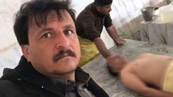 Mürdəşir ölü ilə SELFİ ÇƏKDİ - Aləm bir-birinə dəydi - FOTO