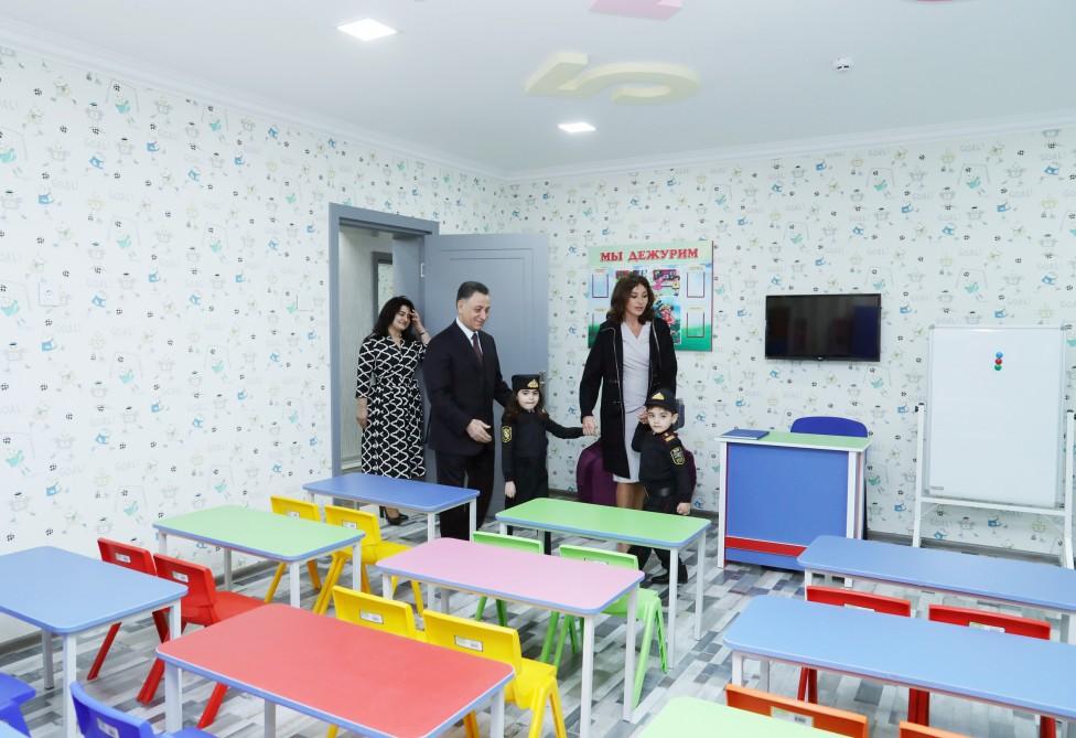 Mehriban Əliyeva uşaq bağçasının açılışında - FOTOLAR