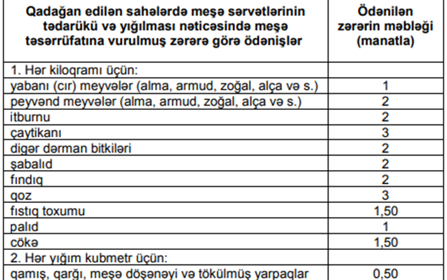 Meşədən bu meyvələri yığanlar cərimələnəcək