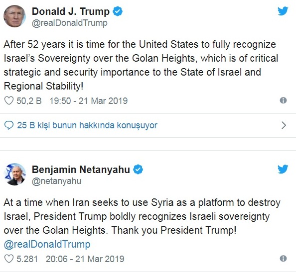 Trampdan Yaxın Şərqi qarışdıracaq tvit - Foto