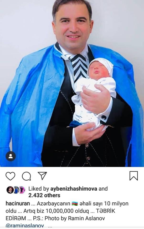 Bu da 10 milyonuncu uşağın - FOTOSU