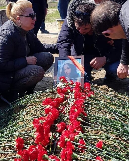 İntihar edən məktəbli dəfn olundu - Məzarından FOTOLAR