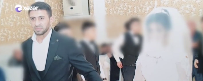 Taksi sürücüsünə qoşulub qaçan 3-cü kurs tələbəsinin toyundan FOTOLAR