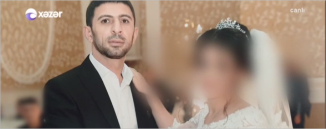Taksi sürücüsünə qoşulub qaçan 3-cü kurs tələbəsinin toyundan FOTOLAR