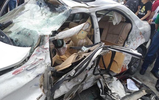 Bakıda ata və oğulun öldüyü ağır yol qəzasının görüntüləri - FOTO + VİDEO