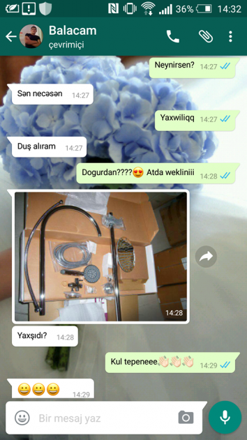 Azərbaycanda rekord qıran "Whatsapp" yazışması - FOTOLAR