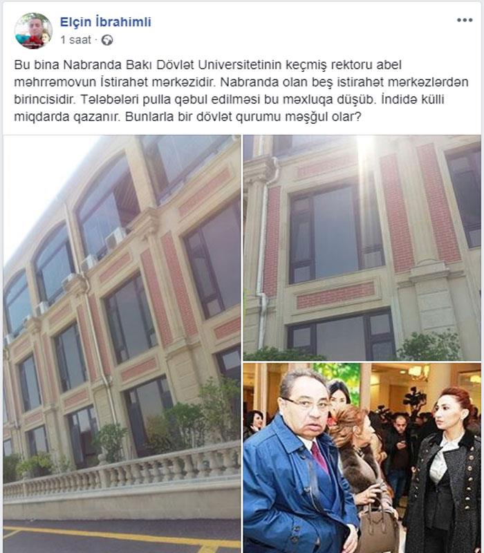 Abel Məhərrəmovun Nabrandakı beş ulduzlu obyekti - FOTO