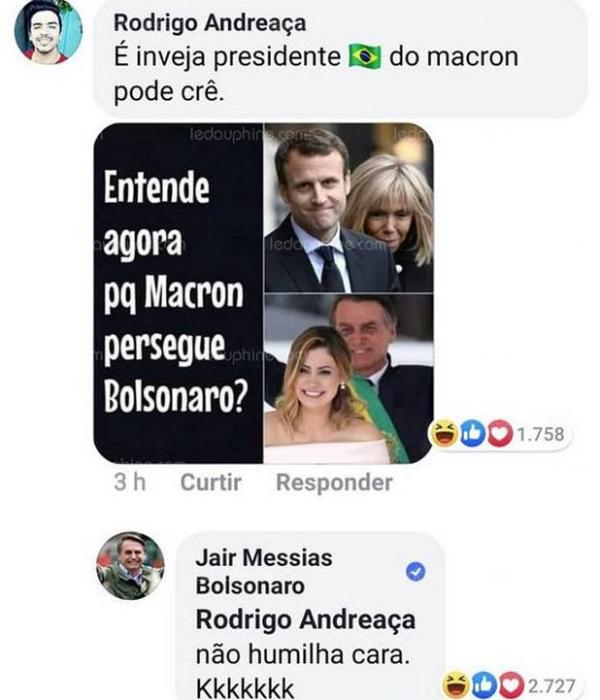 Braziliya prezidenti Fransanın birinci xanımını lağa qoydu - FOTO
