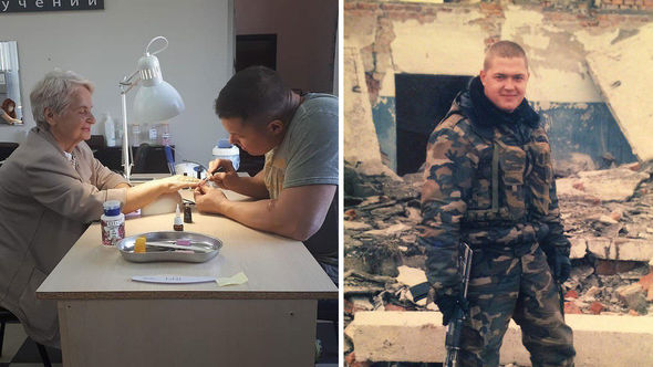 Rusiyada xüsusi təyinatlı manikür ustası oldu- FOTO