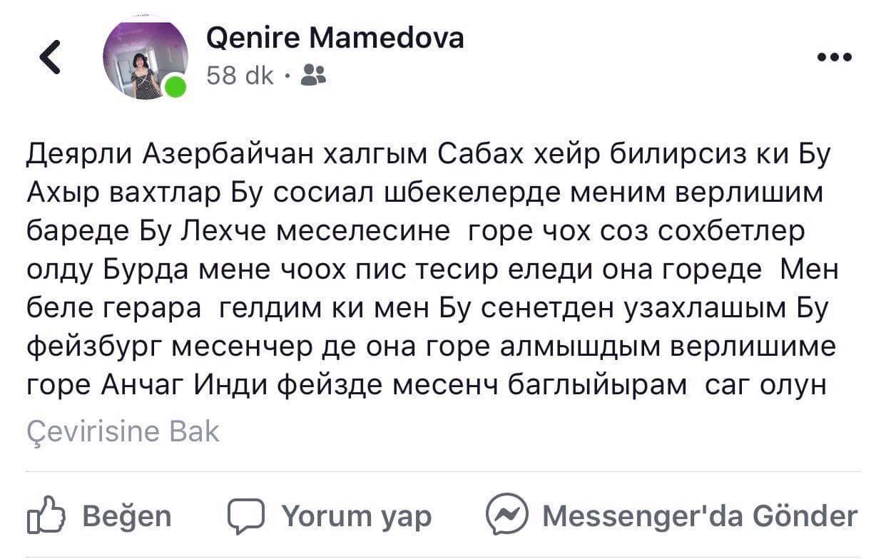 Qənirə Şəmmədqızı: Tənqidlərə görə bu sənətdən gedirəm, daha efirə çıxmayacam