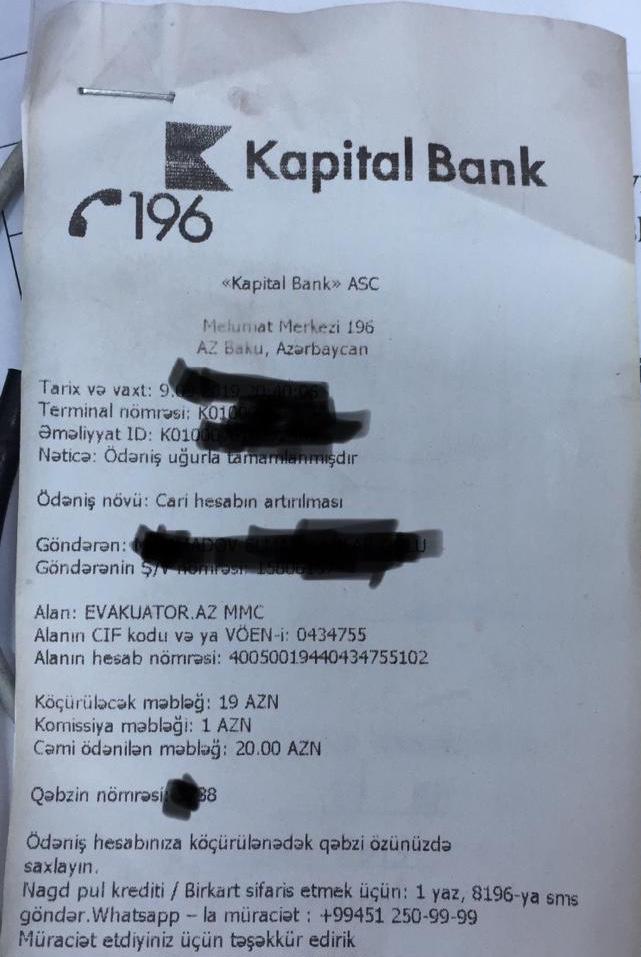 BNA-ni ifşa edən qəbz: Yaxud, daha bir özbaşınalıq...