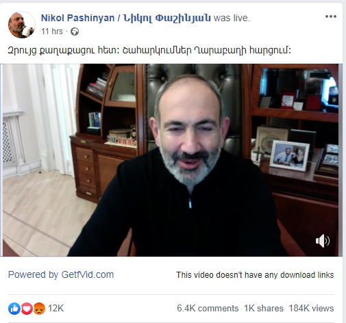 "Qarabağ məsələsində inkişaf var, amma bizi qorxudurlar" - Paşinyan ilk dəfə etiraf etdi