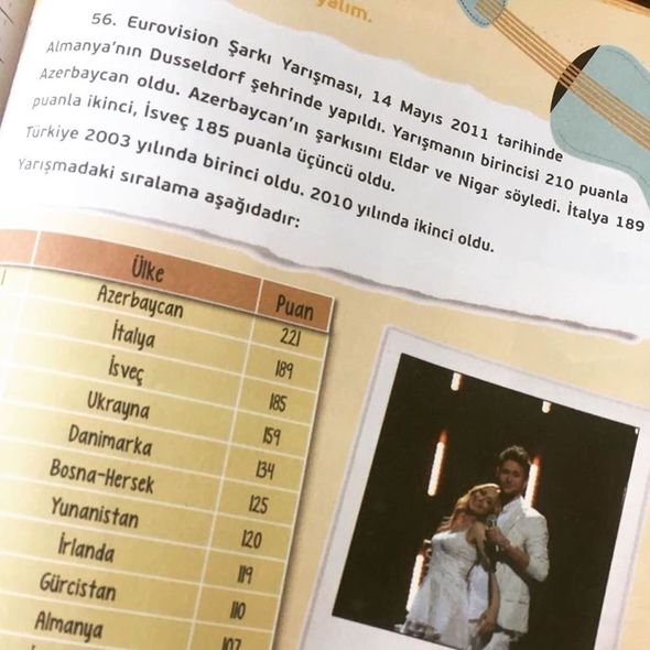 Nigar və Eldarın “Avroviziya”dakı birinciliyi Türkiyədə dərsliklərə salındı - FOTO