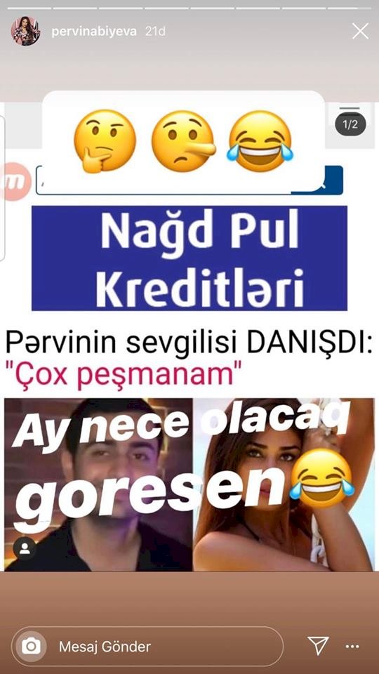Pərvin ona görə işdən qovulan sevgilisini ələ saldı - FOTO