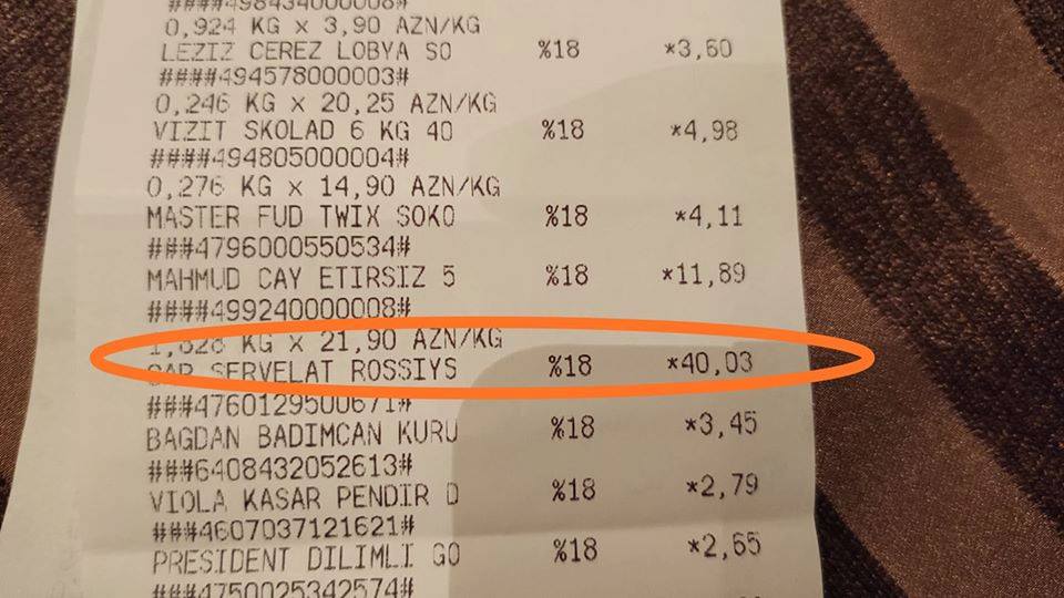 Bazarstore-dən şikayət var: Məhsulların üzərində 2 qiymət etiketi var