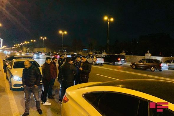 “Ayıq sürücü”nün məsuliyyətsizliyi qəzaya səbəb oldu: Prospektdə tıxac yarandı - FOTO