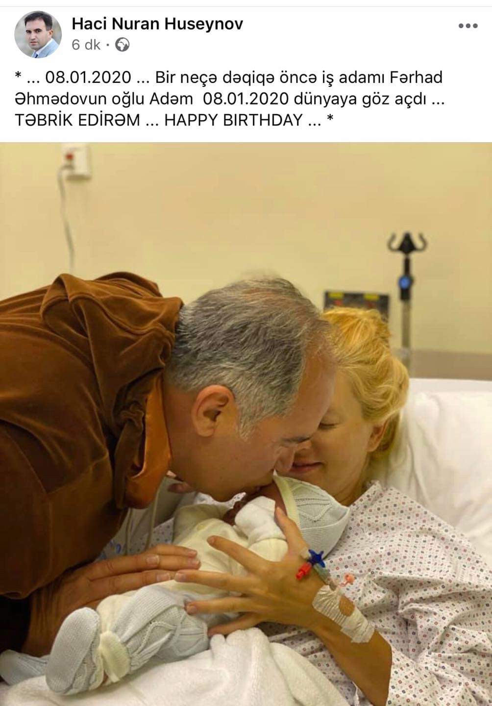 65 yaşlı azərbaycanlı milyarder ata oldu - FOTO