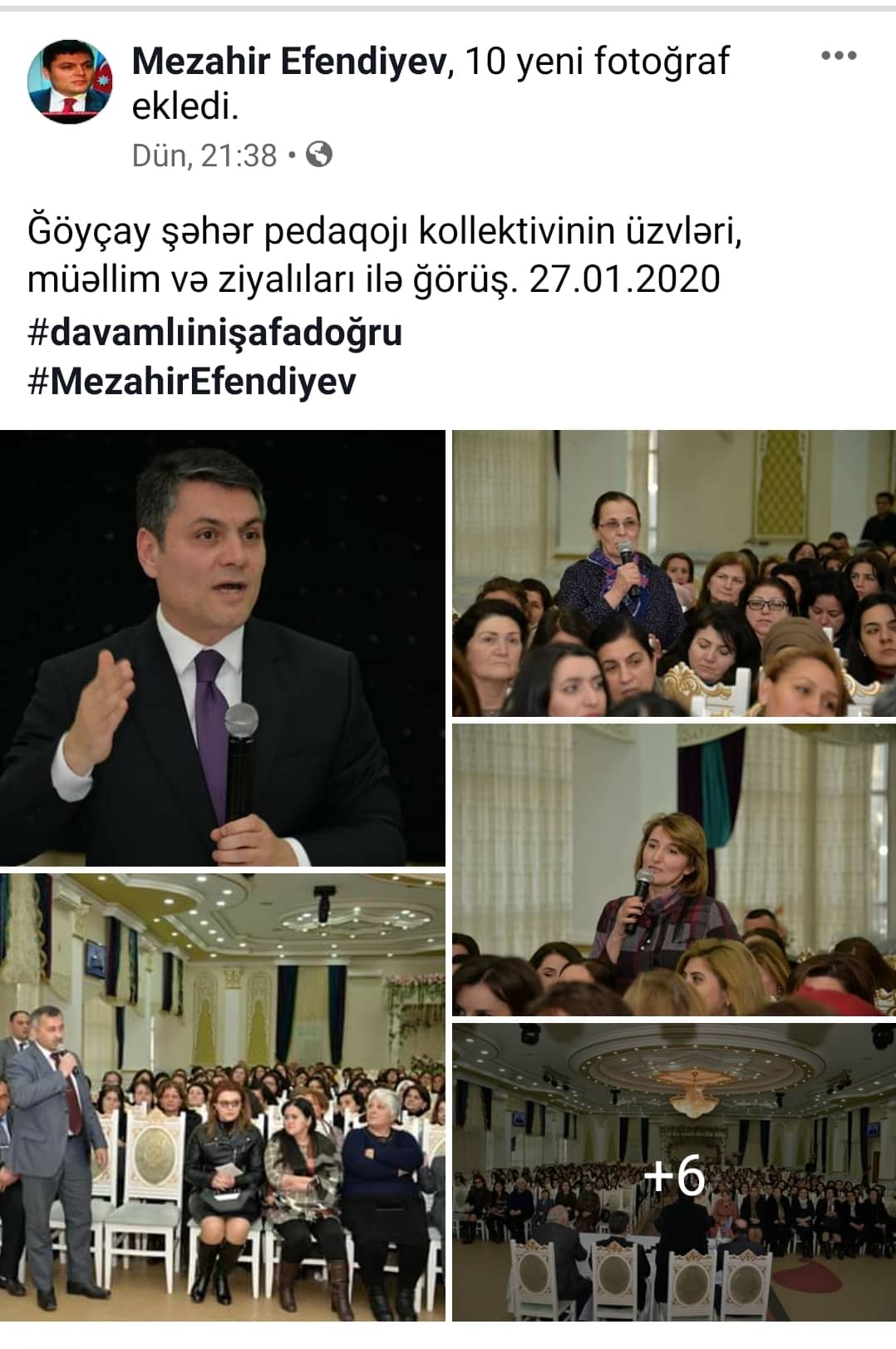 Məzahir Əfəndiyevin görüşləri saxtaklarlıqla başladı – TƏLƏBƏLƏRİN ÜMÜDÜNƏ QALAN NAMİZƏD