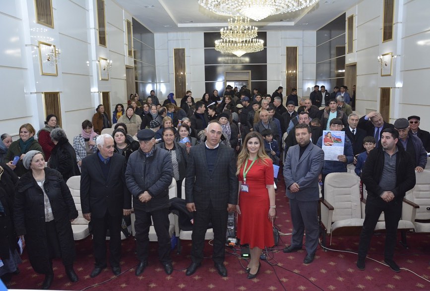 Gənc namizəd Rəna Qəfərova Ağstafa Mədəniyyət Mərkəzində təntənəli görüş keçirdi - FOTO