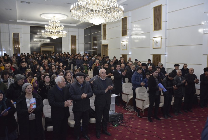 Gənc namizəd Rəna Qəfərova Ağstafa Mədəniyyət Mərkəzində təntənəli görüş keçirdi - FOTO